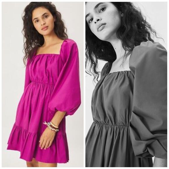 🔥🔥FIRE SALE🔥🔥 NWT ANTHROPOLOGIE MARIA TUNIC DRESS IN VIOLET - Picture 9 of 15